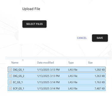 Uploading Files Interface