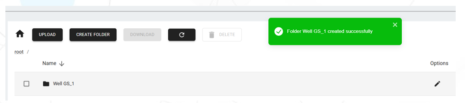 Folder created