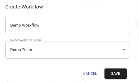 Create workflow